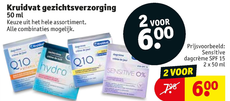 Kruidvat Huismerk   nachtcreme, gezichtsverzorging folder aanbieding bij  Kruidvat - details