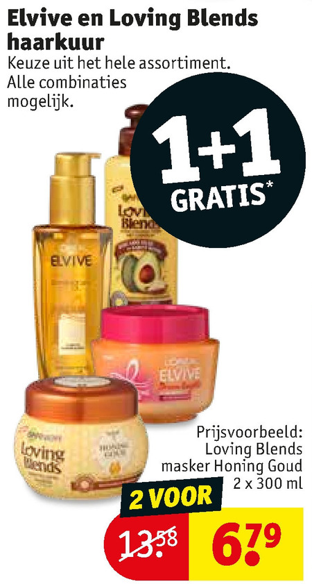 Elvive   haarmasker folder aanbieding bij  Kruidvat - details