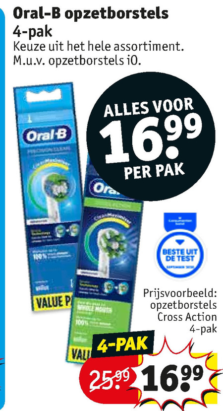 Braun Oral-B   opzetborstel folder aanbieding bij  Kruidvat - details