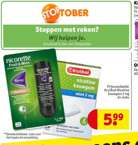 verlies kleinhandel Door Kruidvat Huismerk stoppen met roken folder aanbieding bij Kruidvat - details