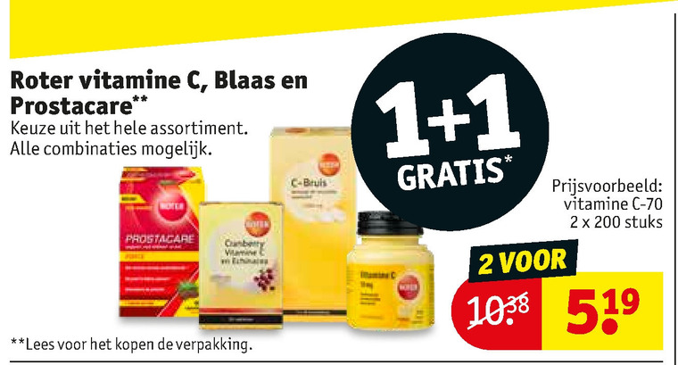 Roter   voedingssupplement, vitamine folder aanbieding bij  Kruidvat - details