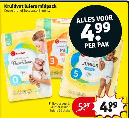 Kruidvat Huismerk   luiers folder aanbieding bij  Kruidvat - details