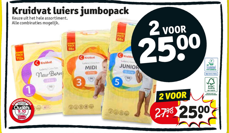 Kruidvat Huismerk   luiers folder aanbieding bij  Kruidvat - details