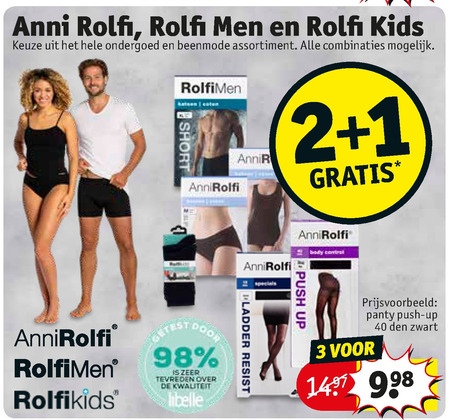 AnniRolfi   heren t-shirt, panty folder aanbieding bij  Kruidvat - details