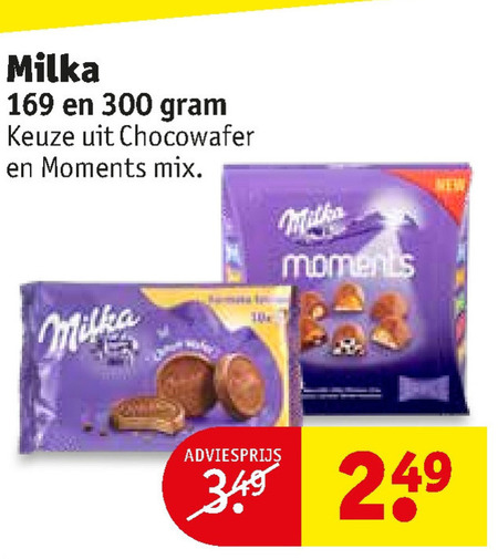 Milka   biscuits, chocolade folder aanbieding bij  Kruidvat - details