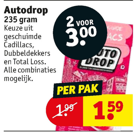 Autodrop   snoep folder aanbieding bij  Kruidvat - details