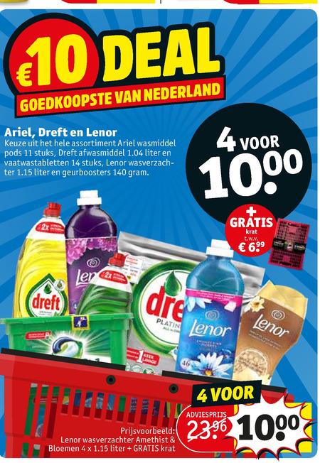 Lenor   wasverzachter, wasmiddel folder aanbieding bij  Kruidvat - details