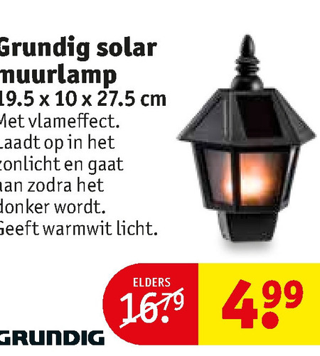 Gestaag onderwijzen Goneryl Grundig solarlamp folder aanbieding bij Kruidvat - details