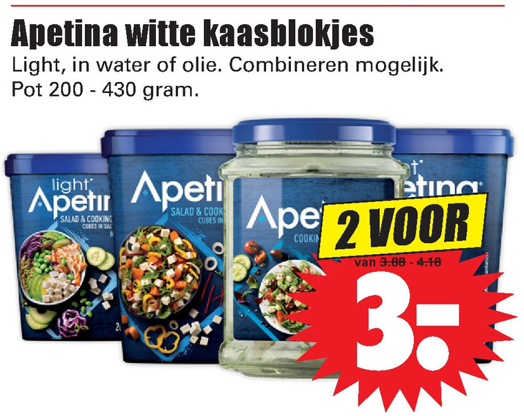 Apetina   feta folder aanbieding bij  Dirk - details