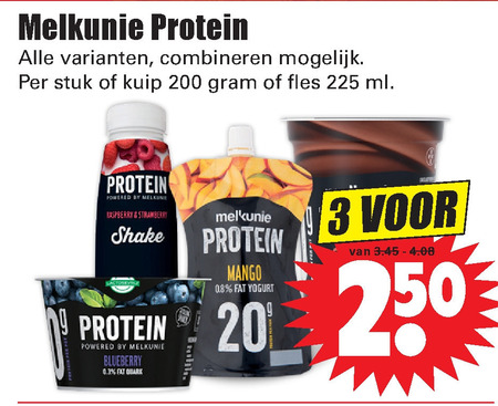 Melkunie   zuivelsnack, drinkyoghurt folder aanbieding bij  Dirk - details