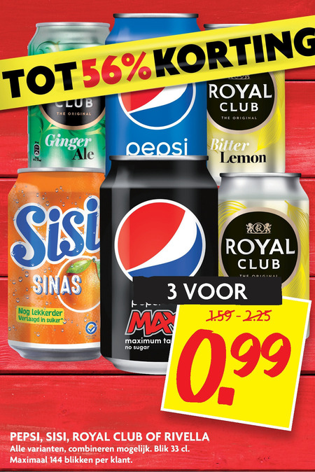 Rivella   cola, frisdrank folder aanbieding bij  Dekamarkt - details