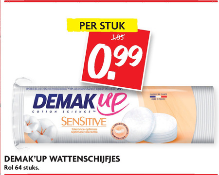 Demak up   wattenschijfjes folder aanbieding bij  Dekamarkt - details