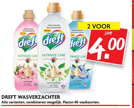 Dreft   wasverzachter folder aanbieding bij  Dekamarkt - details