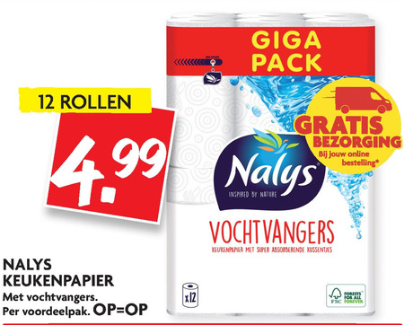 Nalys   keukenpapier folder aanbieding bij  Dekamarkt - details