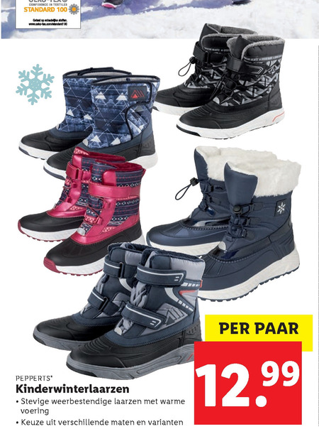 snowboots folder aanbieding bij Lidl - details