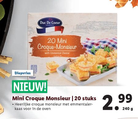 Duc de Coeur   kaasbroodjes folder aanbieding bij  Lidl - details