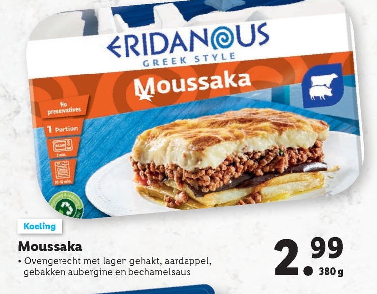 Eridanous   kant en klaarmaaltijd folder aanbieding bij  Lidl - details