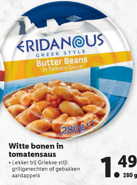 Eridanous   witte bonen folder aanbieding bij  Lidl - details