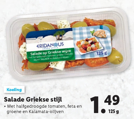 Eridanous   salade folder aanbieding bij  Lidl - details