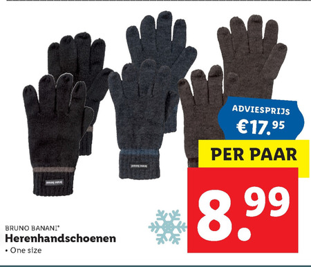 Bruno Banani   herenhandschoenen folder aanbieding bij  Lidl - details