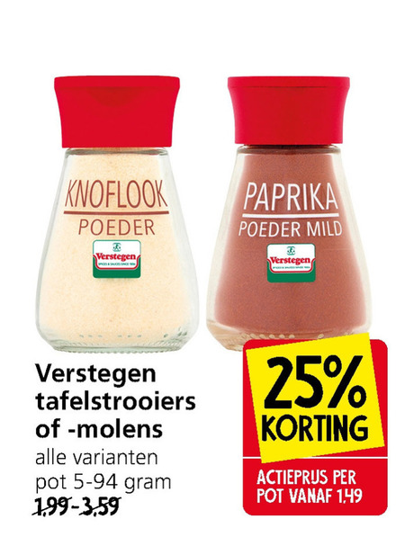 Verstegen   kruiden folder aanbieding bij  Jan Linders - details