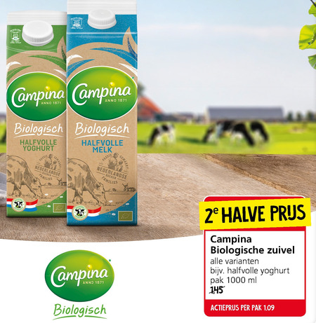 Campina   melk, yoghurt folder aanbieding bij  Jan Linders - details