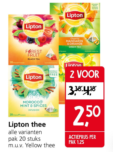 Lipton   thee folder aanbieding bij  Jan Linders - details