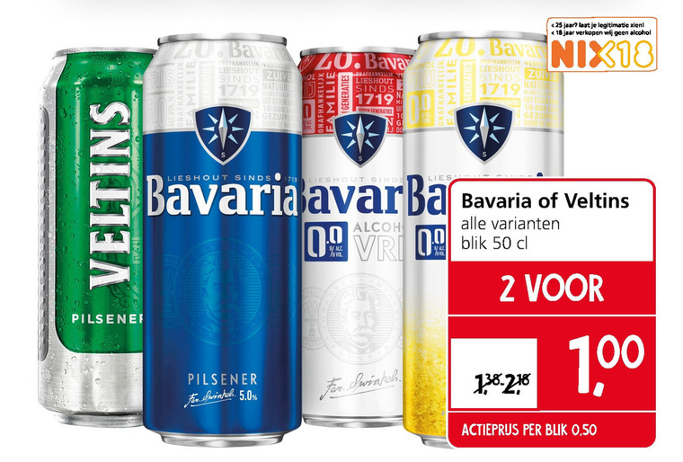 Veltins   blikje bier, alcoholvrij bier folder aanbieding bij  Jan Linders - details