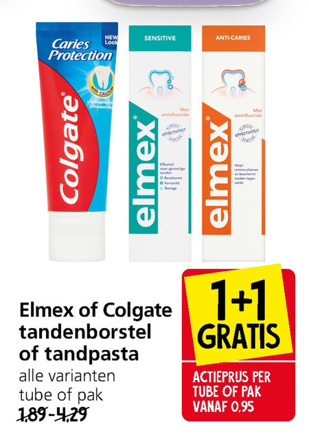 Elmex   tandpasta, tandenborstel folder aanbieding bij  Jan Linders - details