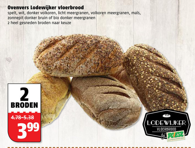 Lodewijker   brood folder aanbieding bij  Poiesz - details