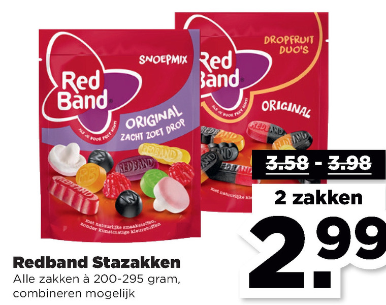 Red Band   snoep, winegums folder aanbieding bij  Plus - details