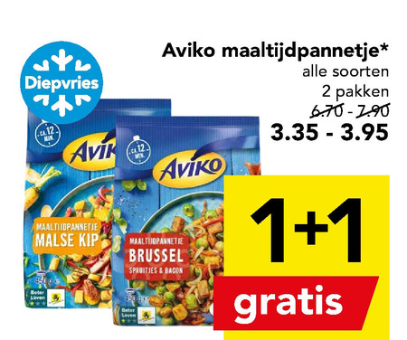 Aviko   diepvriesmaaltijd folder aanbieding bij  Deen - details