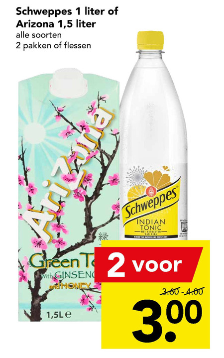 Arizona   frisdrank, ice tea folder aanbieding bij  Deen - details