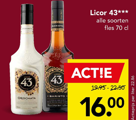 Licor 43   likeur folder aanbieding bij  Deen - details