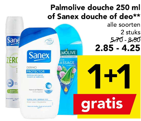 Palmolive   deodorant, douchegel folder aanbieding bij  Deen - details