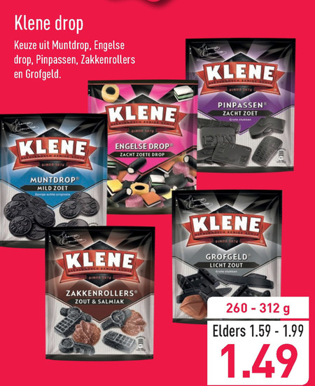 Klene   drop folder aanbieding bij  Aldi - details