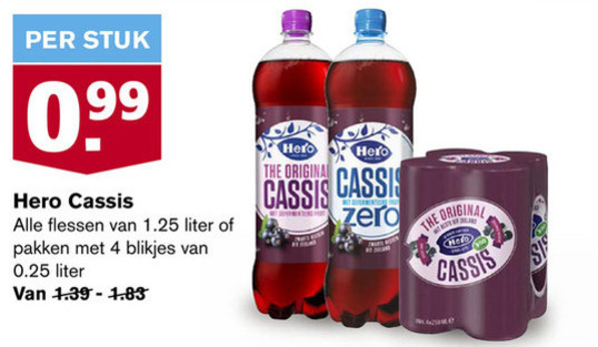 Hero   frisdrank folder aanbieding bij  Hoogvliet - details