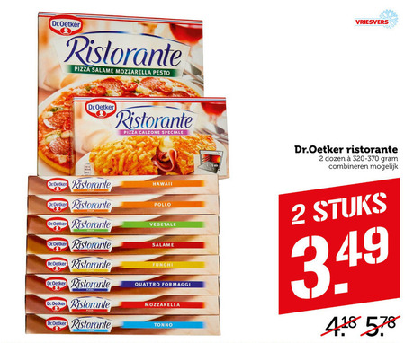 Dr Oetker   diepvriespizza folder aanbieding bij  Coop - details