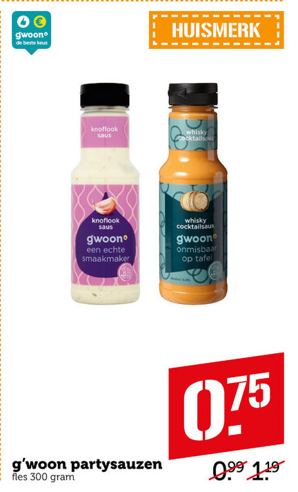 Gwoon   snacksaus folder aanbieding bij  Coop - details