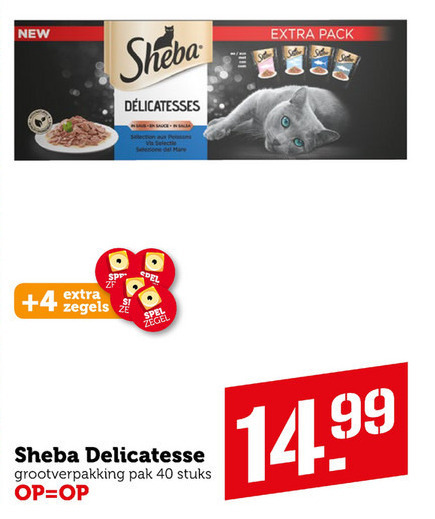 Sheba   kattenvoer folder aanbieding bij  Coop - details