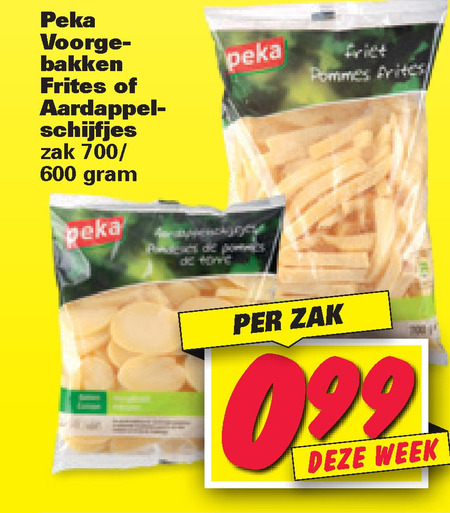 peka   patat, aardappelschijfjes folder aanbieding bij  Nettorama - details