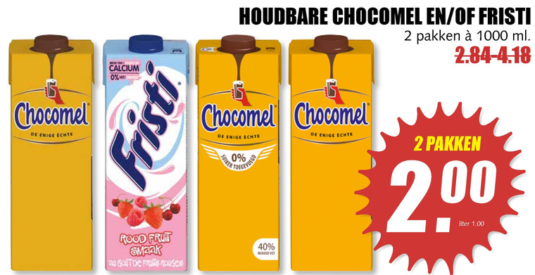 Chocomel   drinkyoghurt, chocolademelk folder aanbieding bij  MCD Supermarkt Basis - details