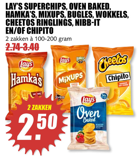 Lays   chips, zoutje folder aanbieding bij  MCD Supermarkt Basis - details