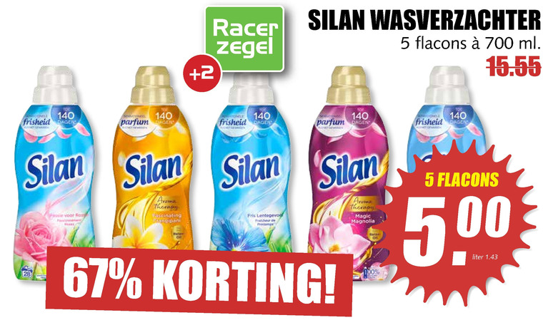 Silan   wasverzachter folder aanbieding bij  MCD Supermarkt Basis - details