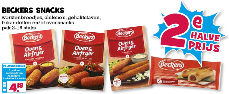 Beckers   worstenbroodjes, frikandellen folder aanbieding bij  Boons Markt - details