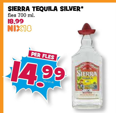 Sierra   tequila folder aanbieding bij  Boons Markt - details