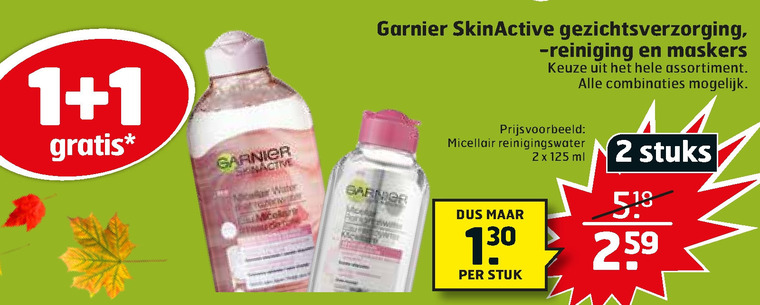 Garnier Skin Active   dagcreme, gezichtsverzorging folder aanbieding bij  Trekpleister - details