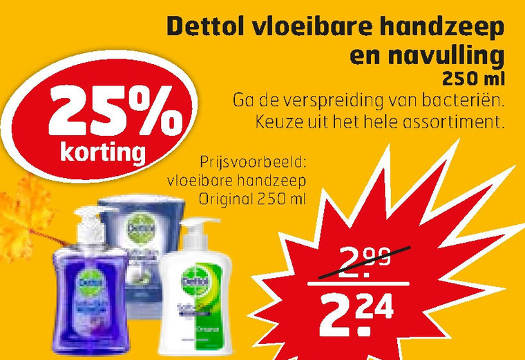 Dettol   handzeep folder aanbieding bij  Trekpleister - details