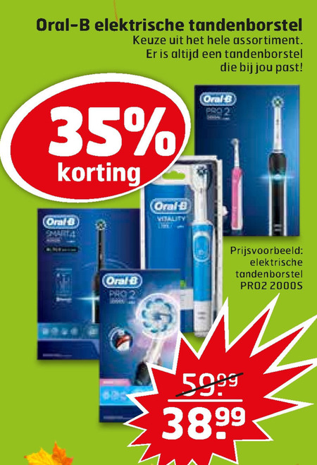 Braun Oral-B   electrische tandenborstel folder aanbieding bij  Trekpleister - details