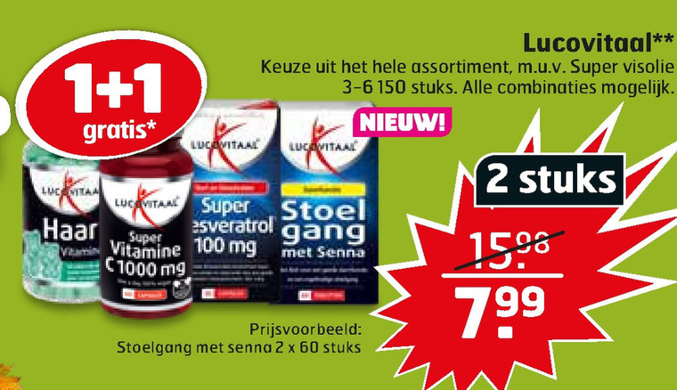 Lucovitaal   voedingssupplement folder aanbieding bij  Trekpleister - details